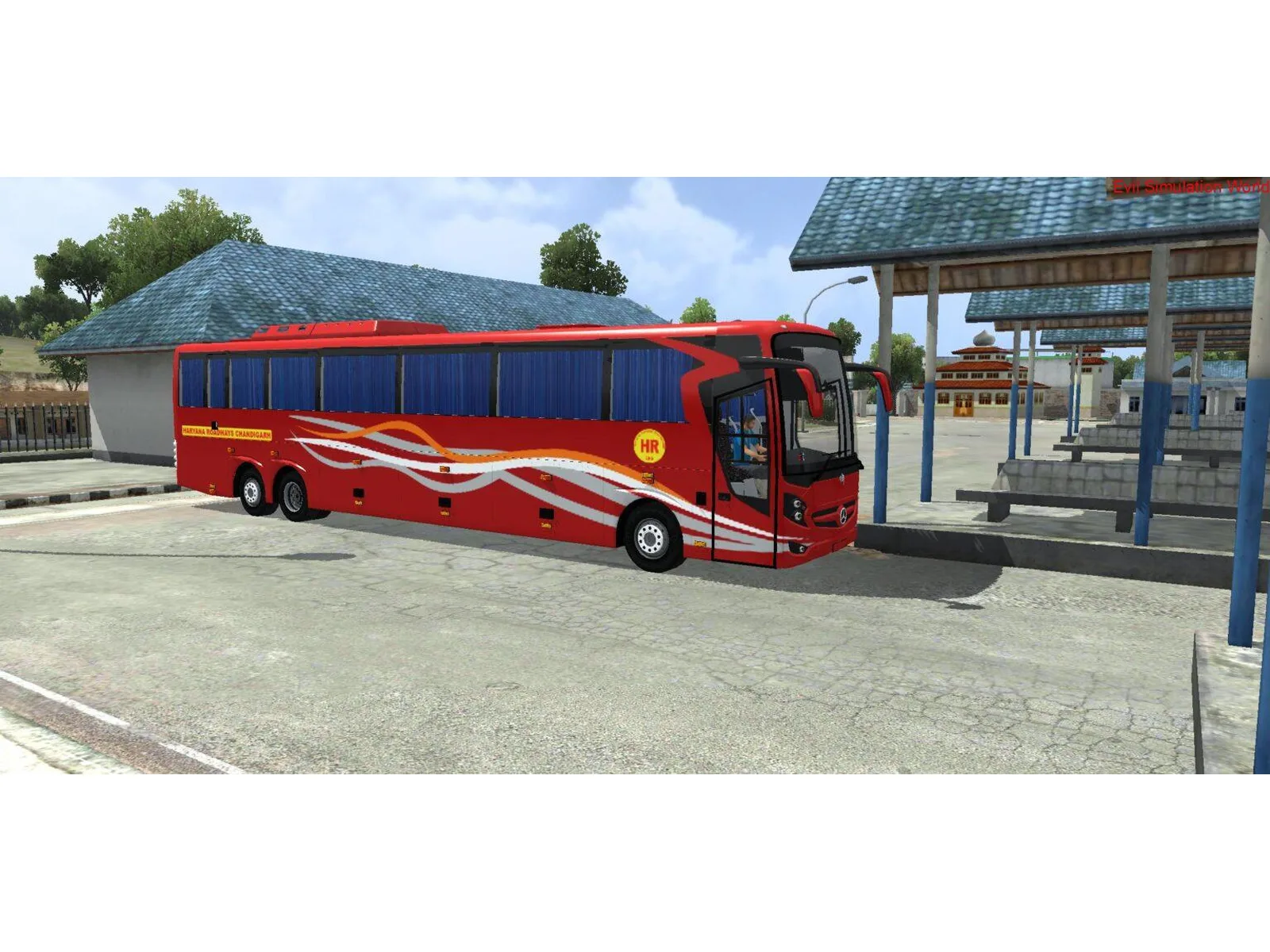 Mercedes SHD 15Mt Open Curtain Bus Mod Bussin By Simulation World screenshot