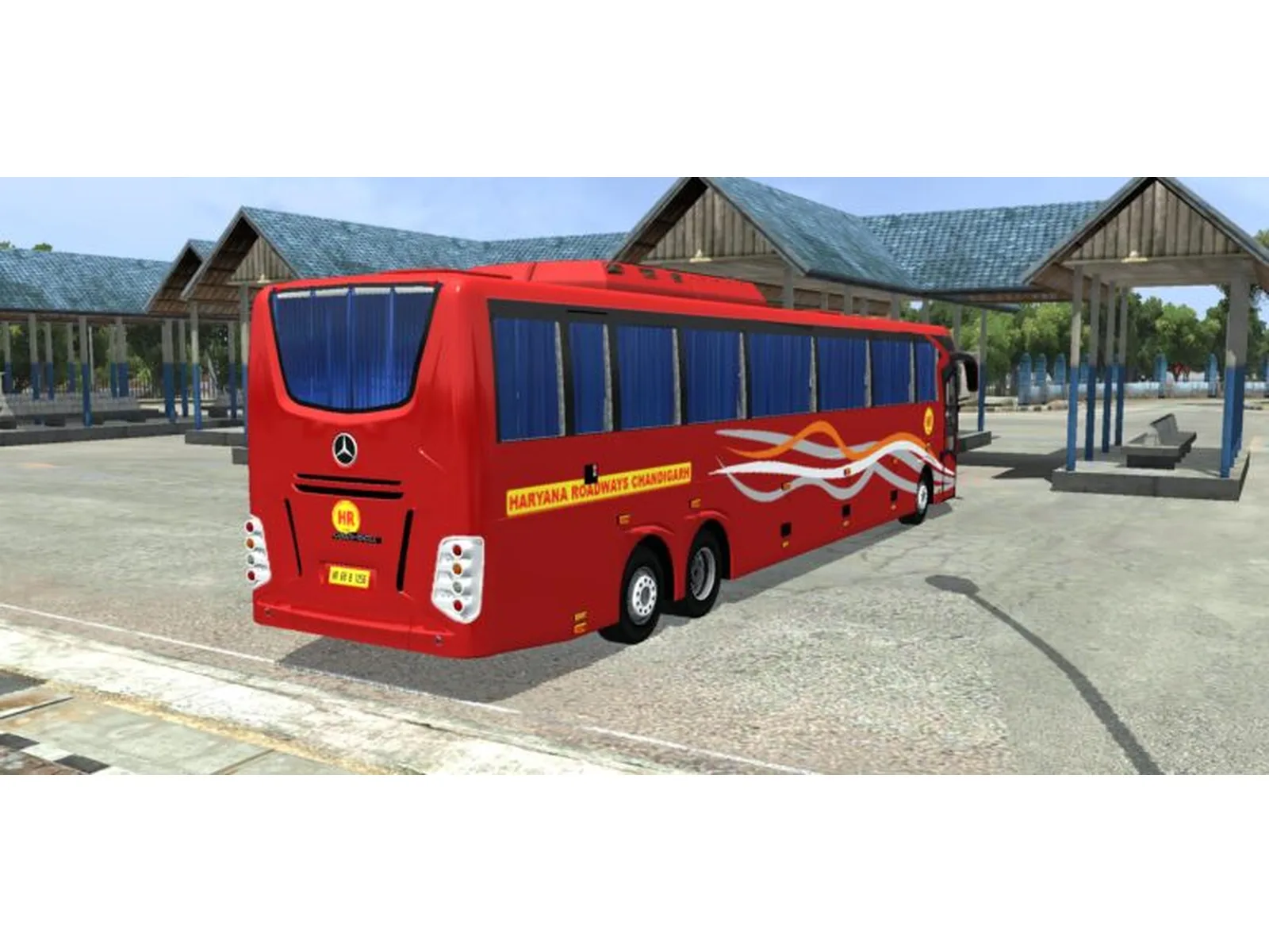 Mercedes SHD 15Mt Open Curtain Bus Mod Bussin By Simulation World screenshot