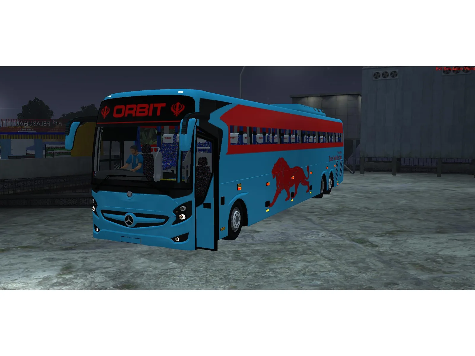 Mercedes SHD 15Mt Close Curtain Bus Mod Bussin By Simulation World screenshot