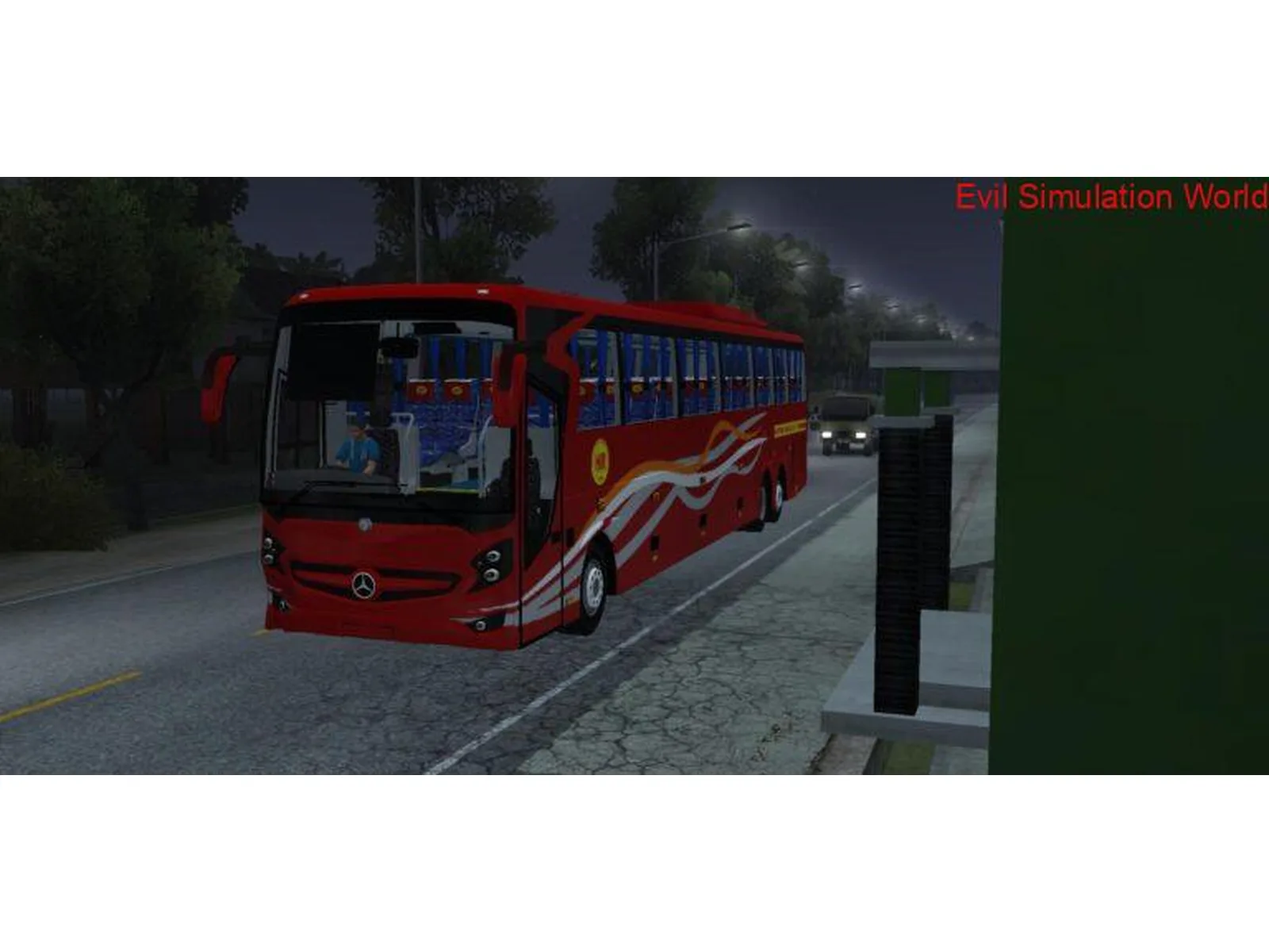 Mercedes SHD 15Mt Close Curtain Bus Mod Bussin By Simulation World screenshot