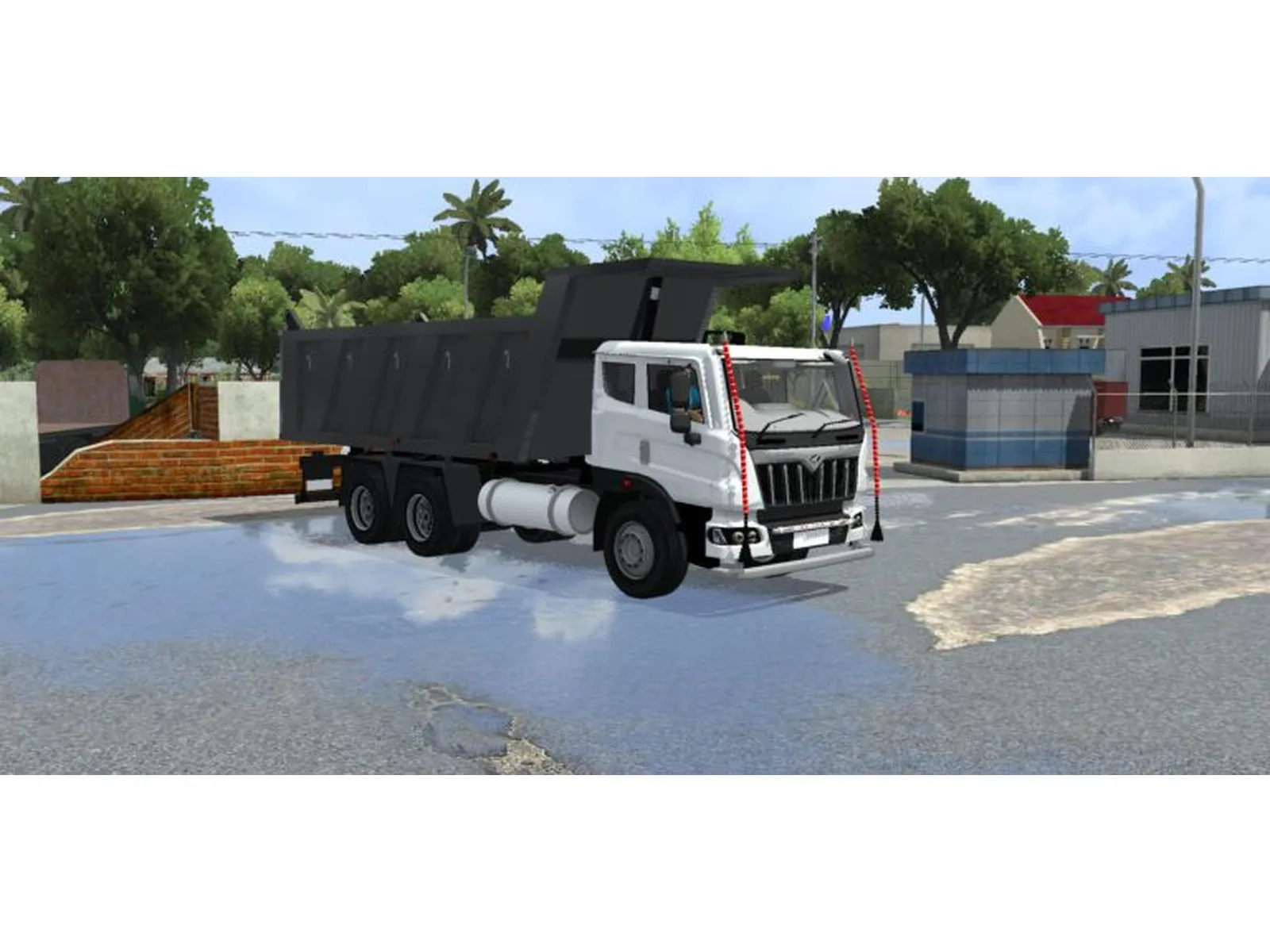 Livery And Template Mahindra Blazo Tipper Mod Bussin By Simulation World screenshot