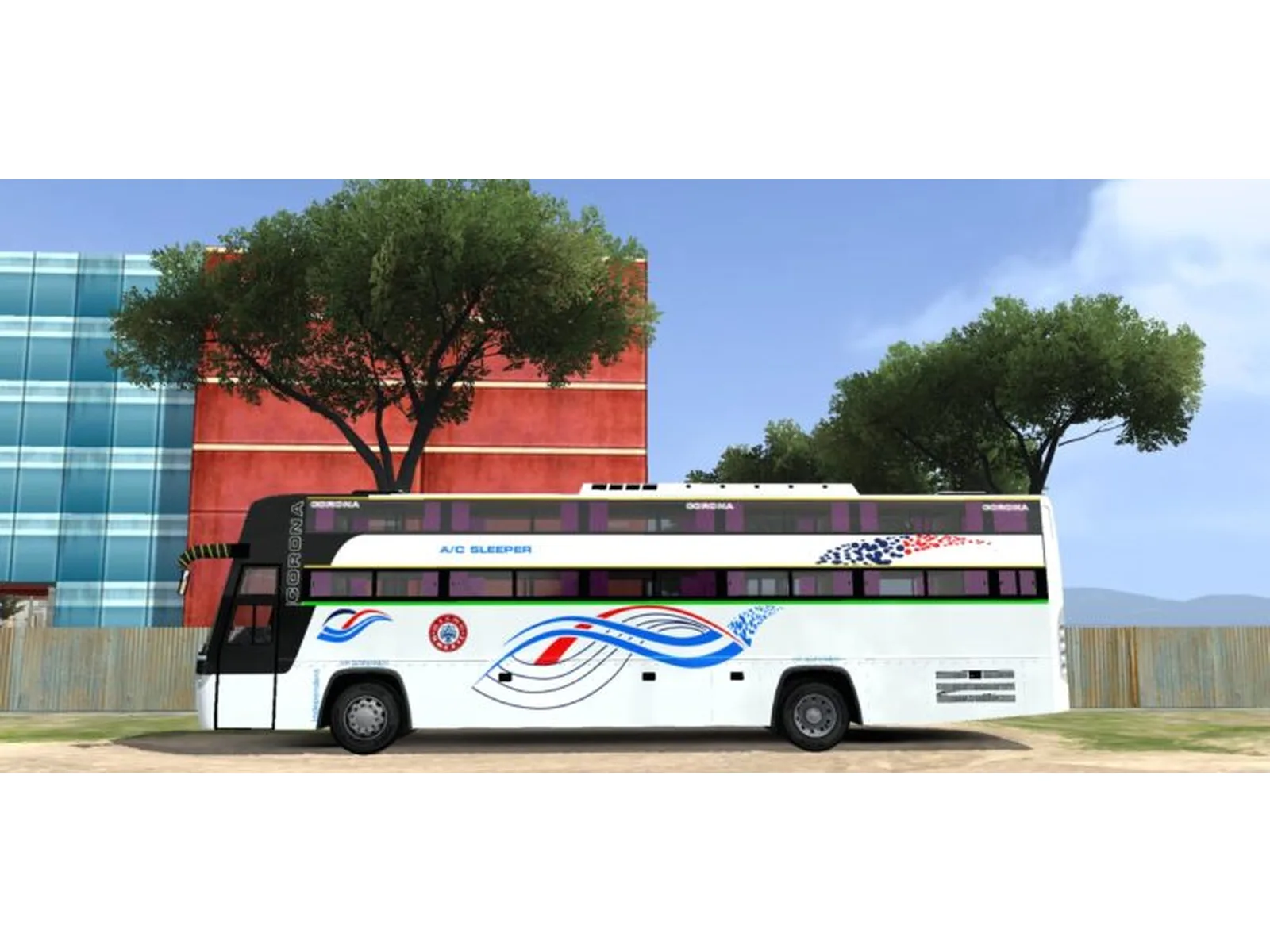 NWKRTC Corona BS-3 AC Sleeper Bus Mod Bussin By Simulation World screenshot