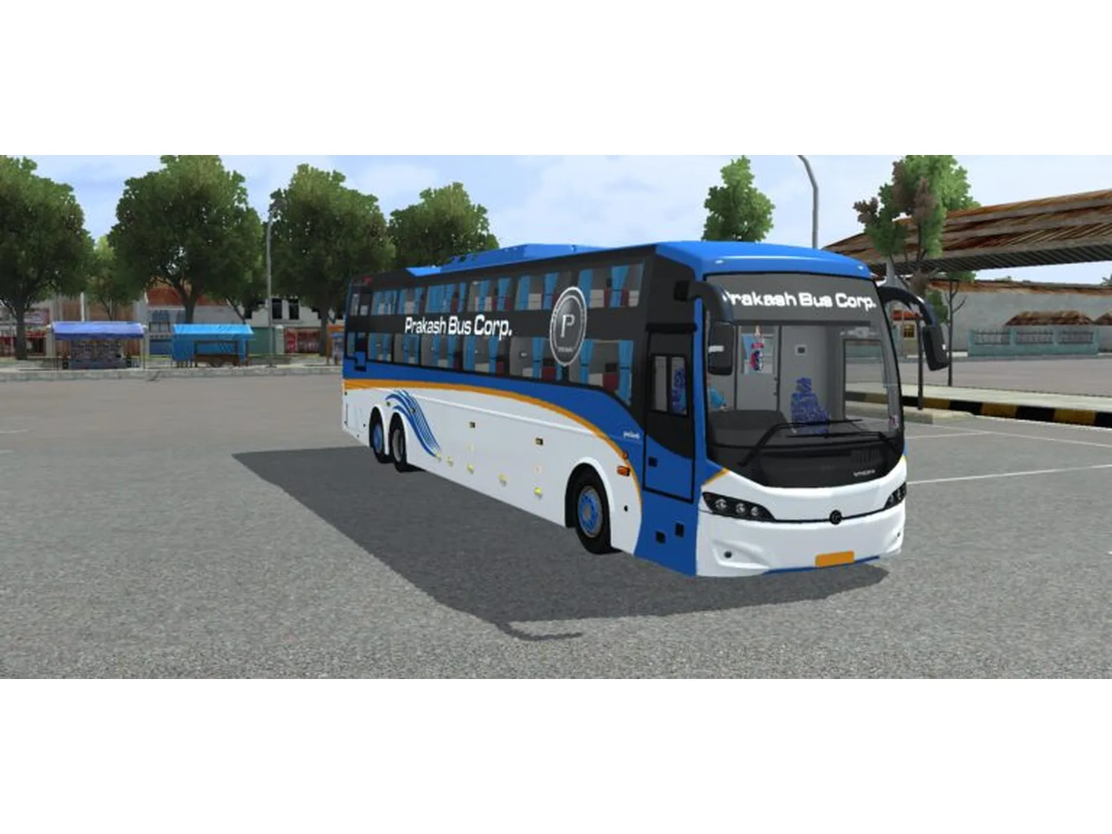 Prakash Volvo Celeste Sleeper Bus Mod Bussin By Simulation World screenshot