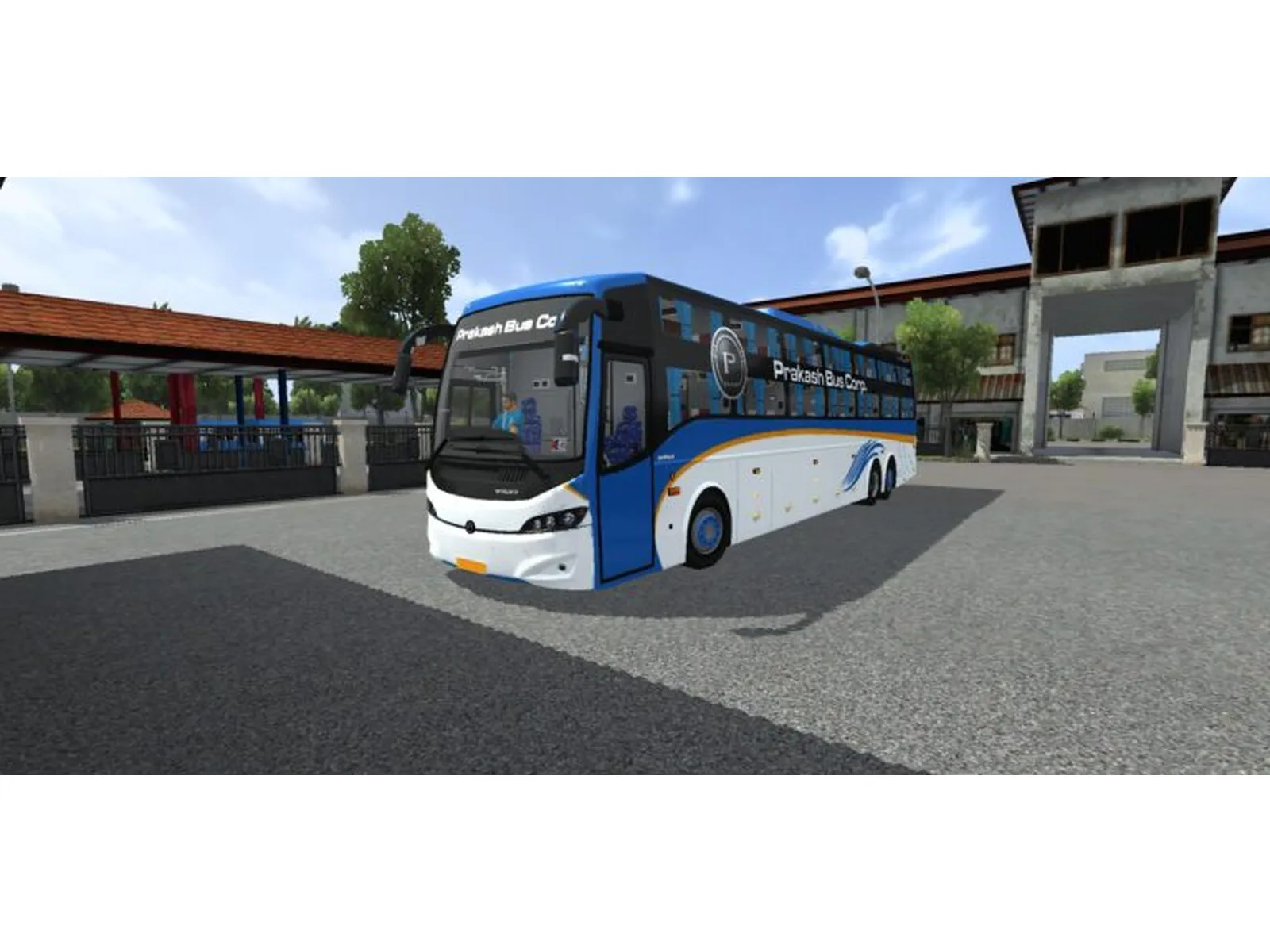 Prakash Volvo Celeste Sleeper Bus Mod Bussin By Simulation World screenshot