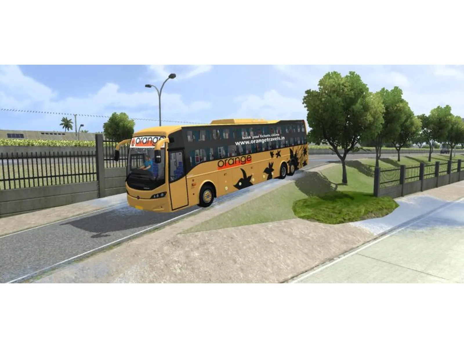 Prakash Volvo Celeste Sleeper Bus Mod Bussin By Simulation World screenshot