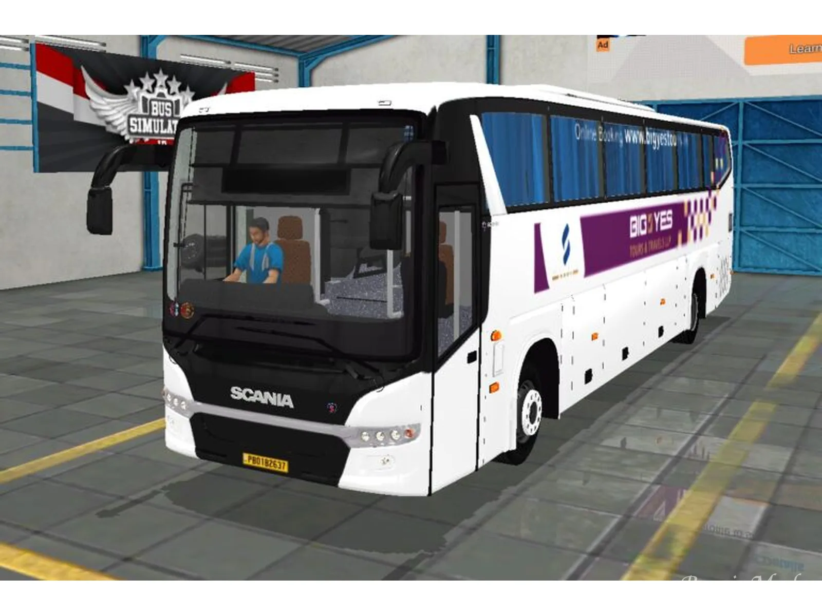 Livery Pack Scania Bi-axle Seater Mod Bussin By Kalpesh screenshot