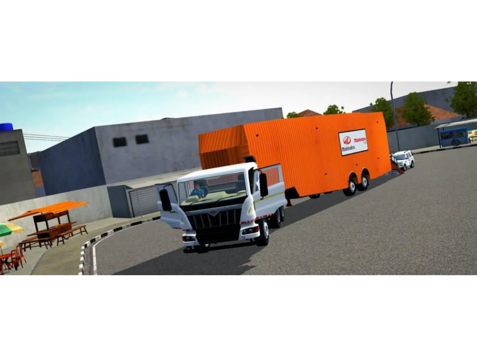 Mahindra Blazo Car Trailer Bussin Mod By Simulation World screenshot