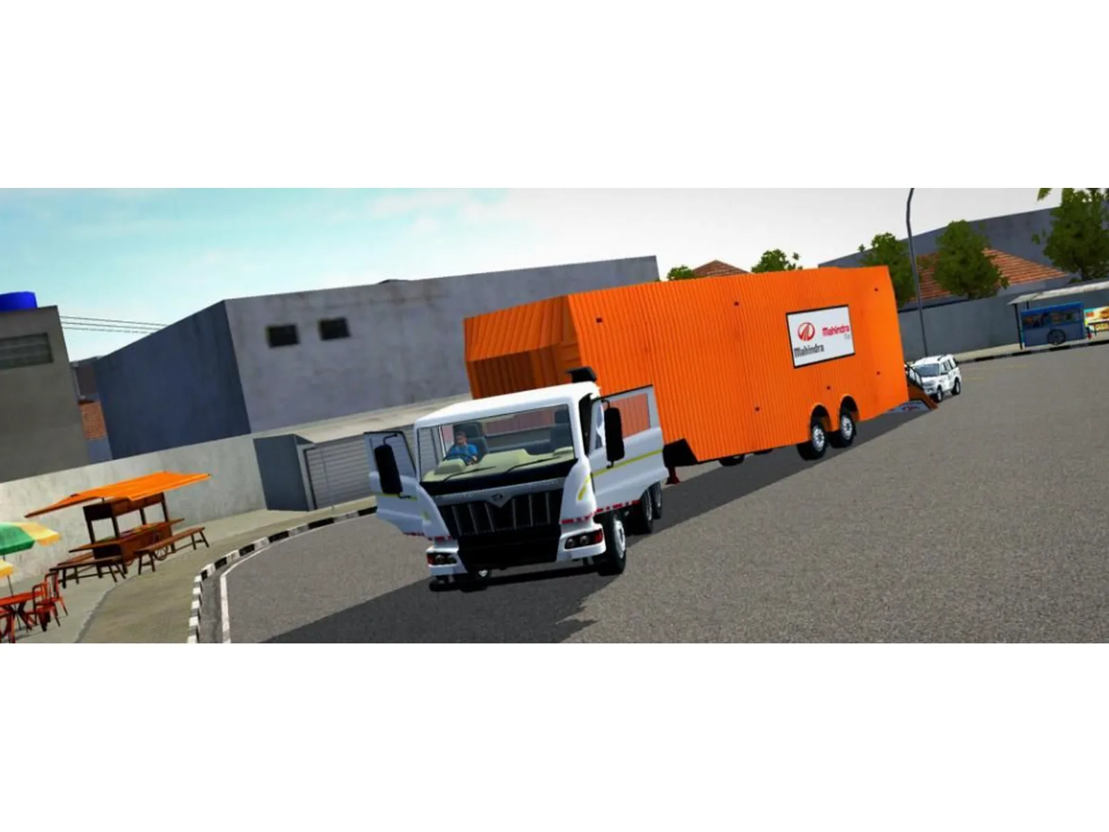 Mahindra Blazo Car Trailer Bussin Mod By Simulation World screenshot