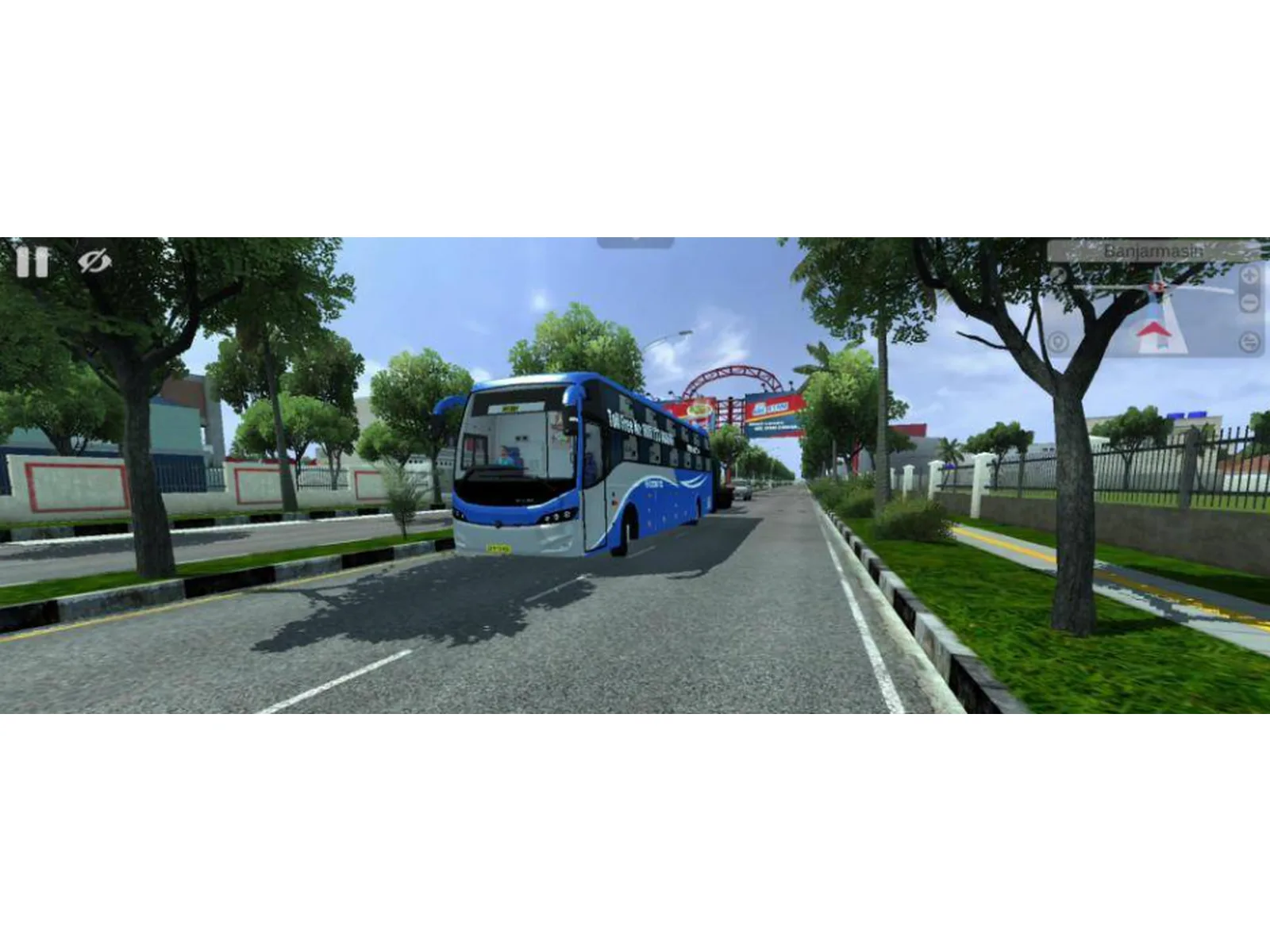 GSRTC Skin Prakash Volvo Celeste B8r Sleeper Mod Bussin By Simulation World screenshot