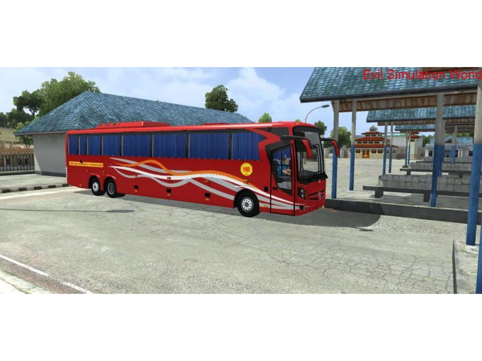 Mercedes SHD 15Mt Open Curtain Bus Mod Bussin By Simulation World
