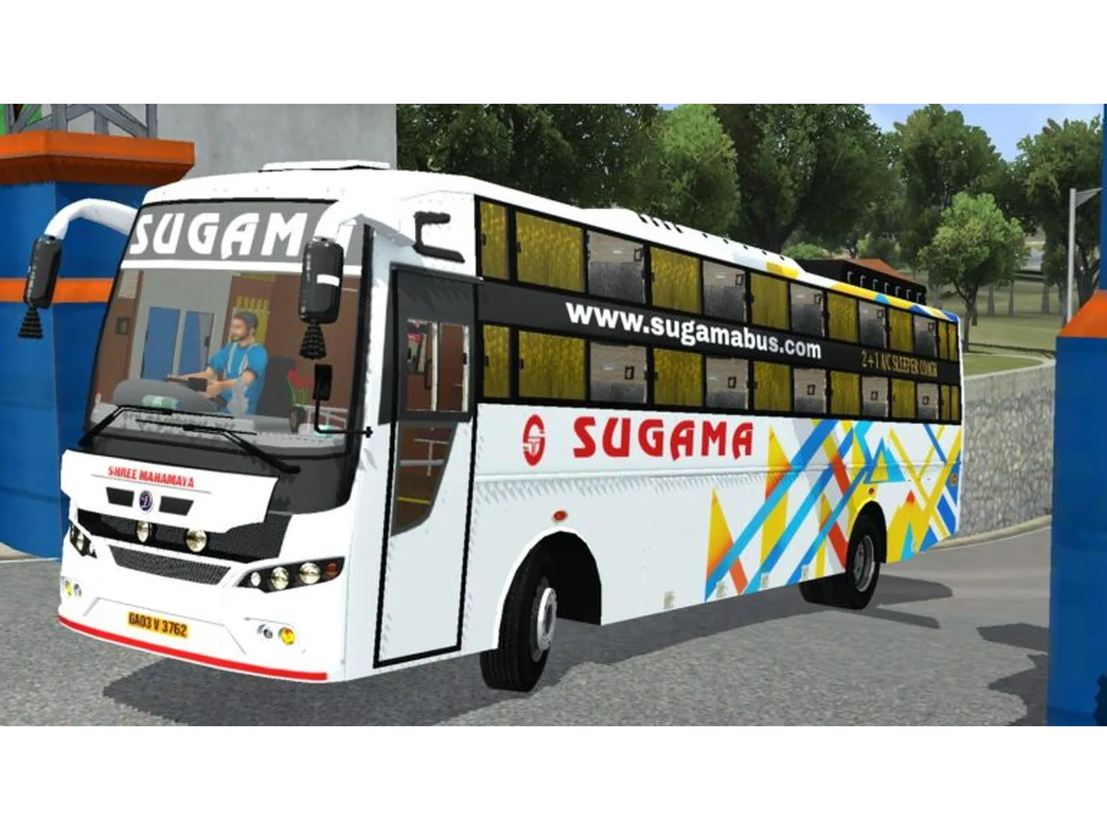 Damodar BS6 AC Sleeper Bus Mod Bussin