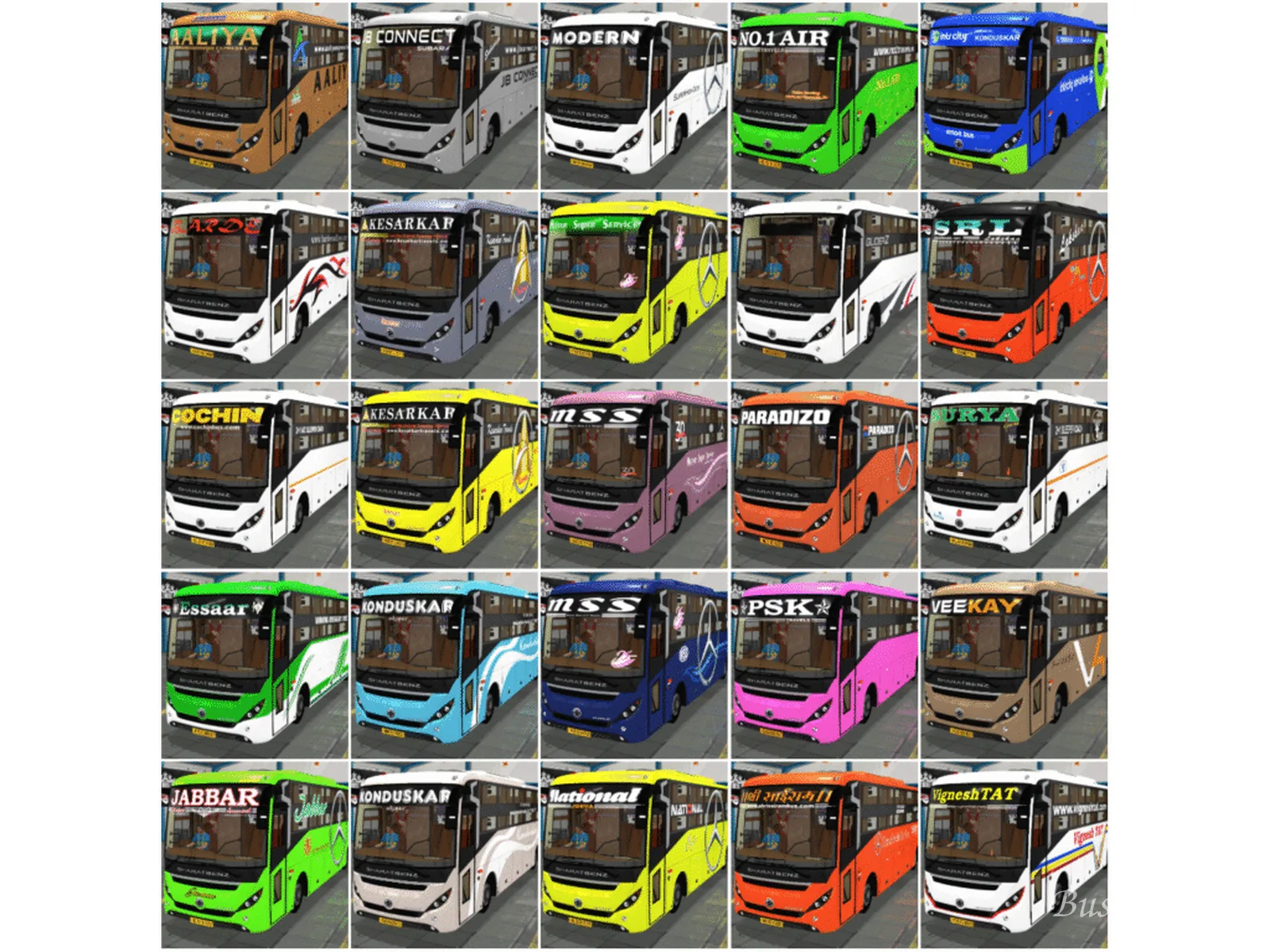 Premium 30 MG Gliderz Livery Pack Bussin