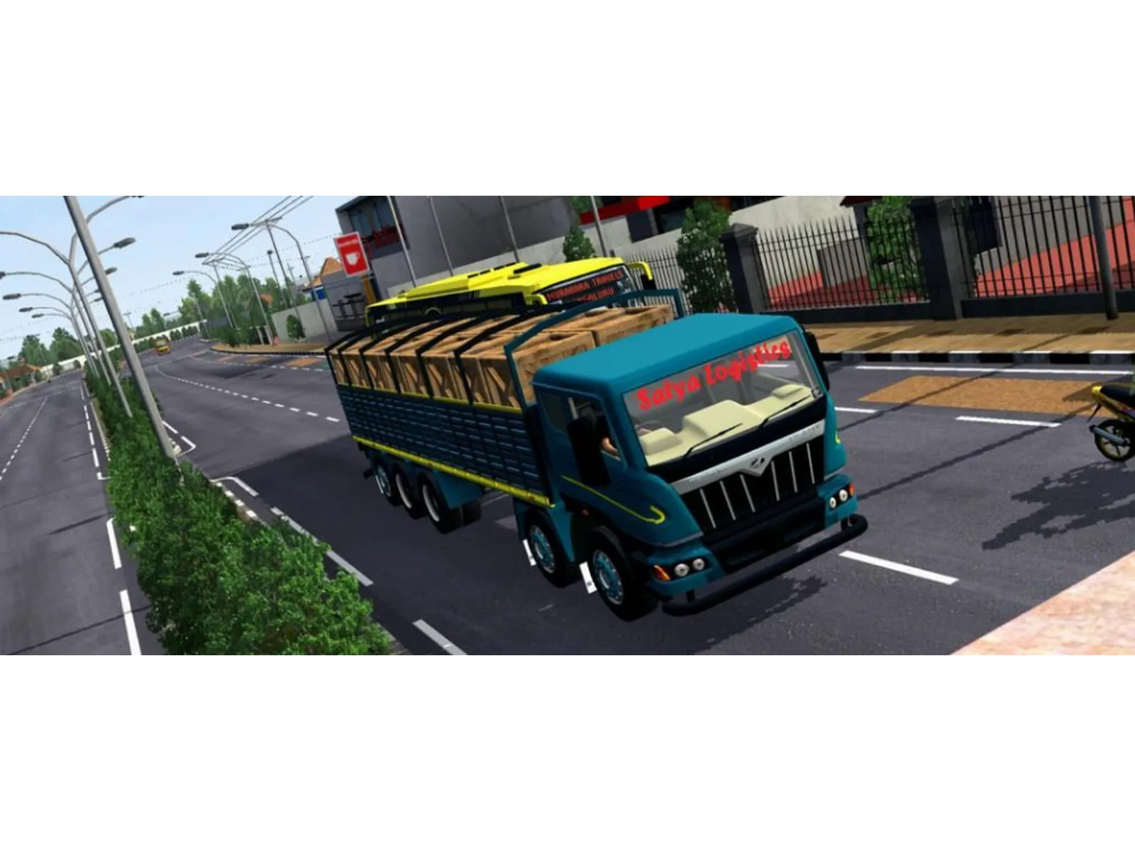 Mahindra Blazo 14 Wheeler Truck With Load Mod bussin By Simulation World
